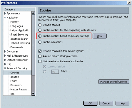 Netscape: activate JavaScript